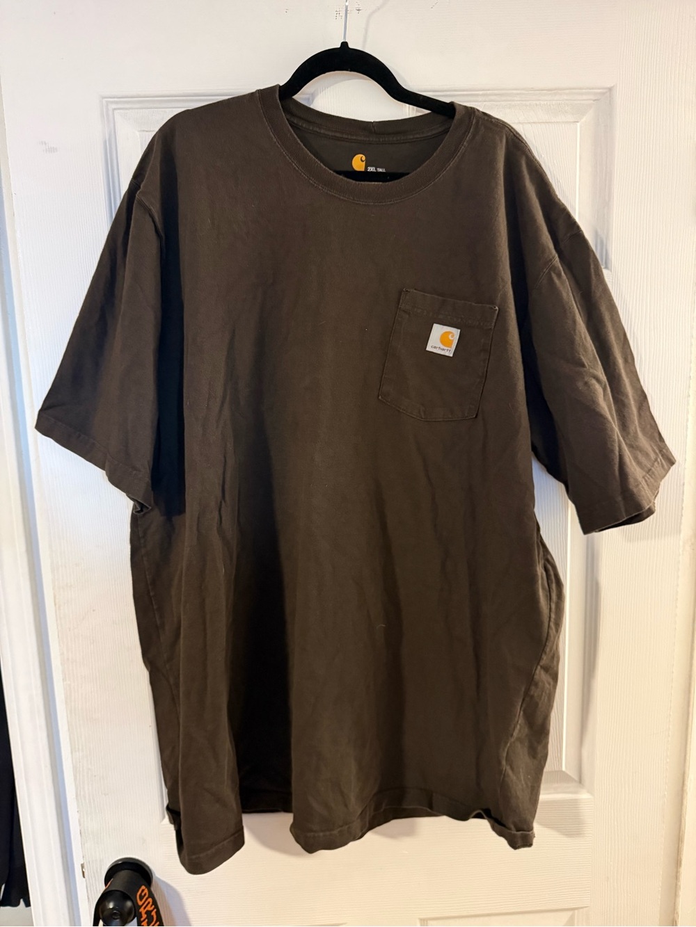 Carhartt Short-Sleeve Pocket Tee in Dark Brown